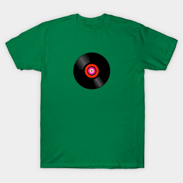 Vinyl Record T-Shirt by Alan Hogan